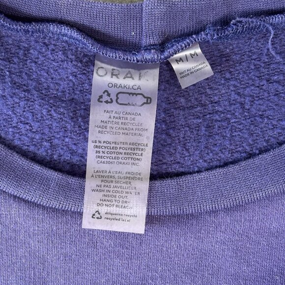 Oraki Womens Sweater M Purple Recycled Material Pullover Minimalist Eco Friendly - Picture 9 of 14